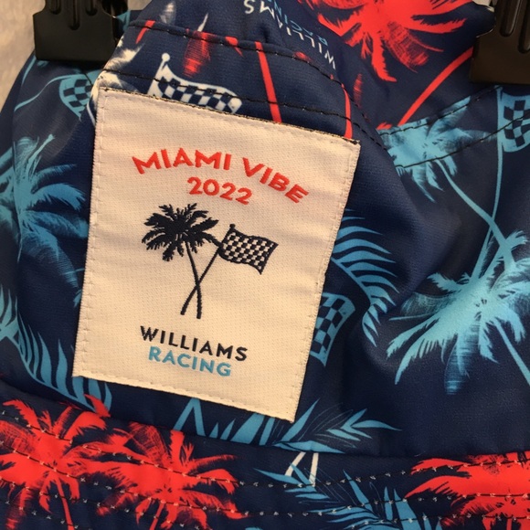 New Williams Racing Miami Vibe 2022 palm print bucket hat - Picture 5 of 5